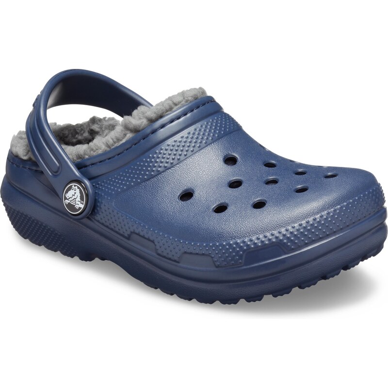 Dětské boty Crocs CLASSIC LINED tmavě modrá/šedá