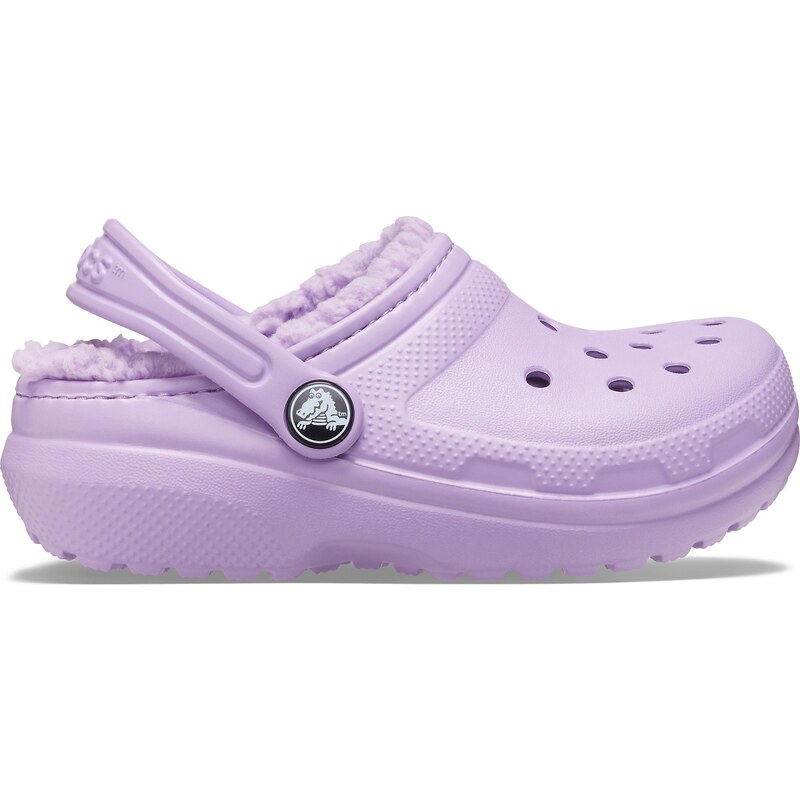 Dětské boty Crocs CLASSIC LINED fialová