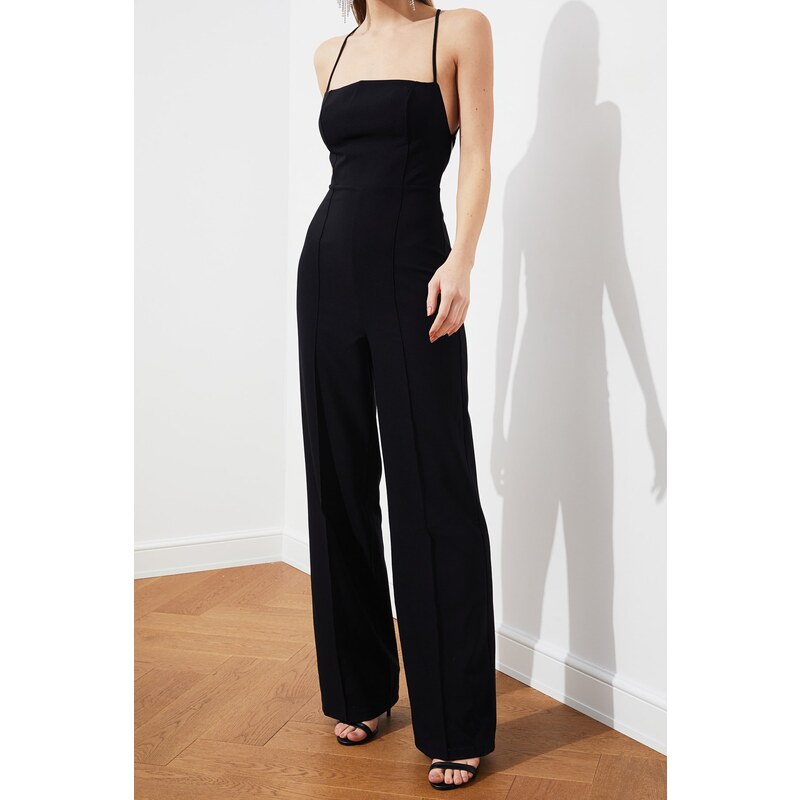 Trendyol Black Woven Overalls