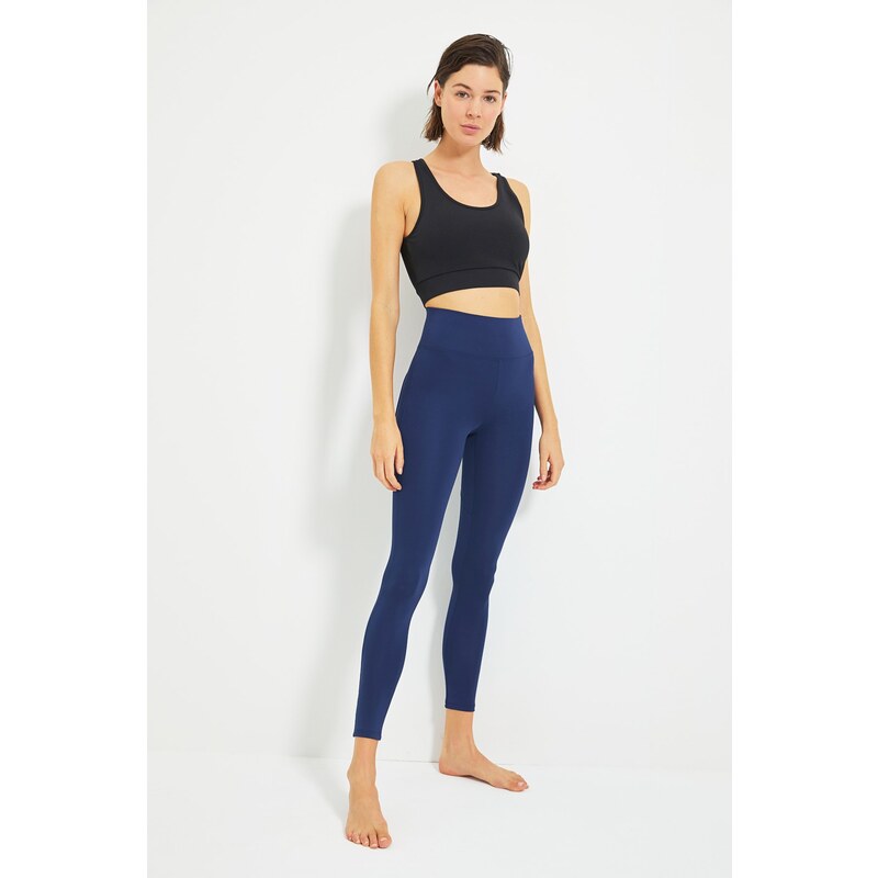 Trendyol Navy Blue Push-Up Full Length Knitted Sports Leggings