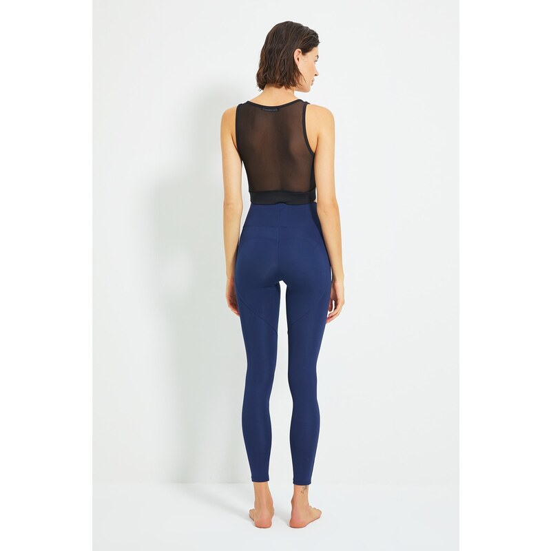 Trendyol Navy Blue Push-Up Full Length Knitted Sports Leggings