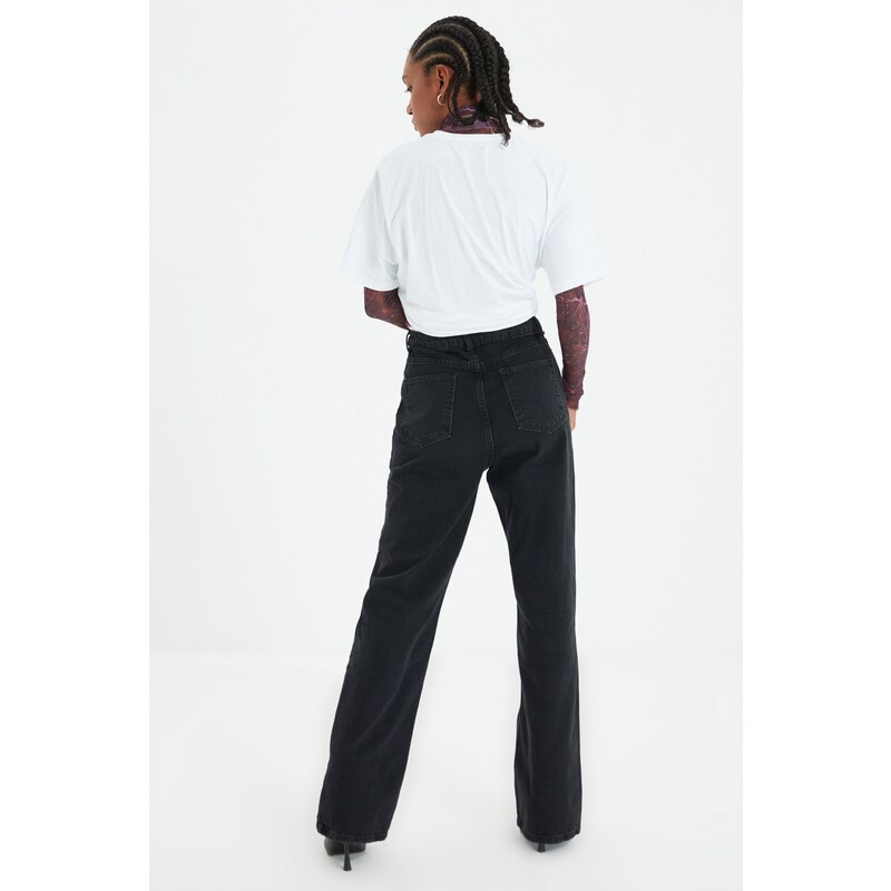 Trendyol Jeans - Black - High Waist