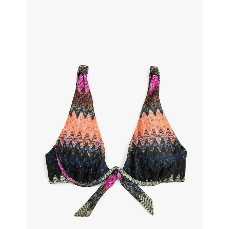 Koton Patterned Bikini Top