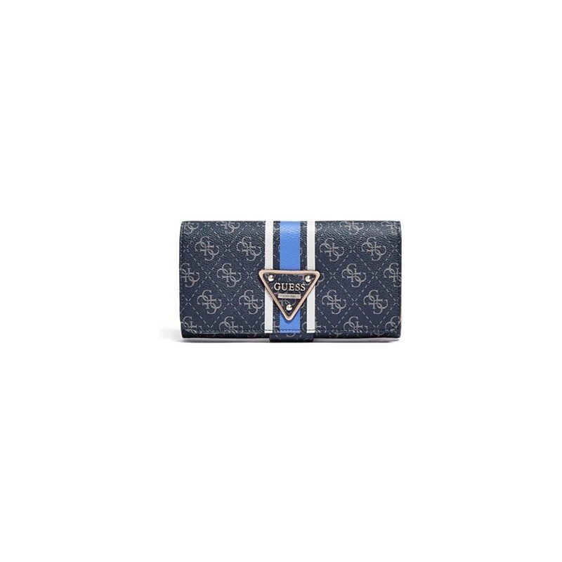 Guess Peněženka Logo Sport Blue File Clutch