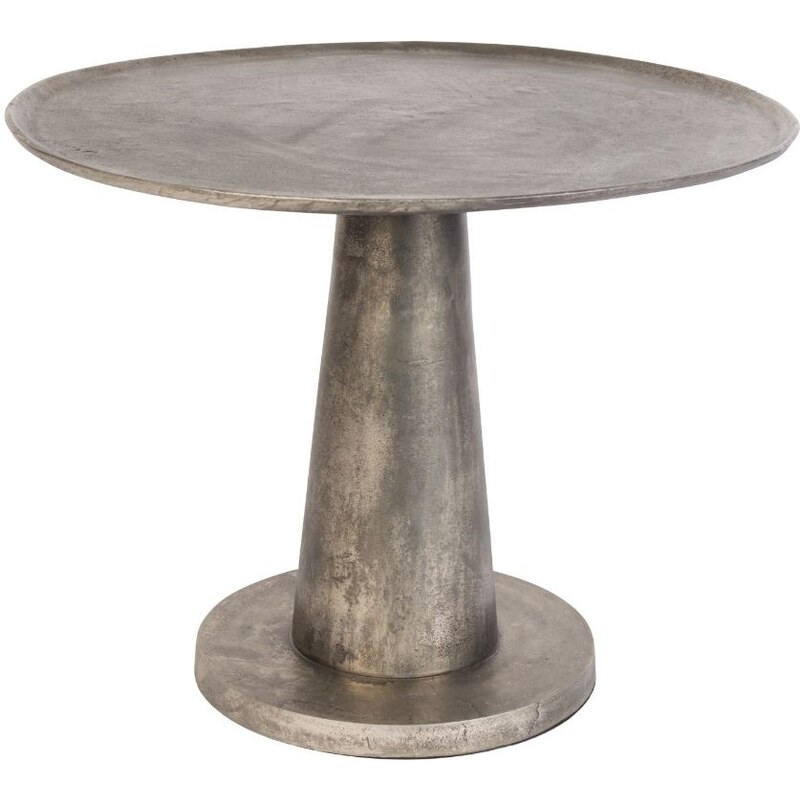 Stříbrný konferenční stolek DUTCHBONE Brute O 63 cm