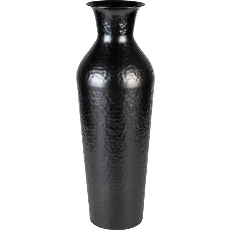 White Label Černá váza WLL DUNJA 56 cm