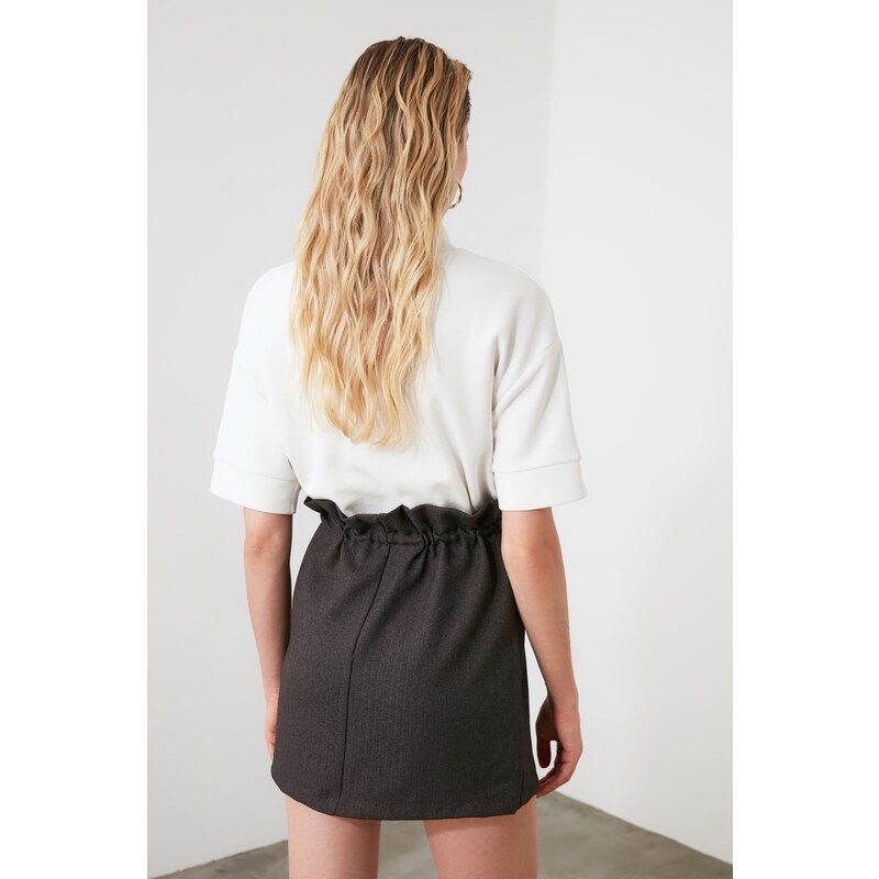 Trendyol Anthracite Waist Slur skirt