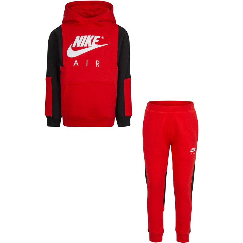 Nike Sportswear Joggingová souprava červená / černá / bílá - GLAMI.cz