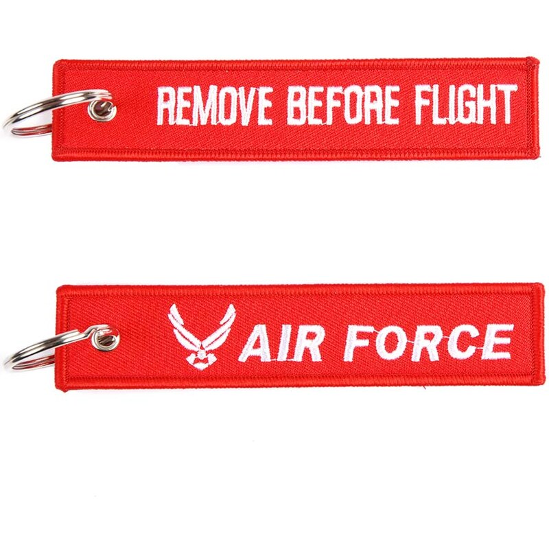 FOSTEX Klíčenka Remove Before Flight + Air Force červená 66858487