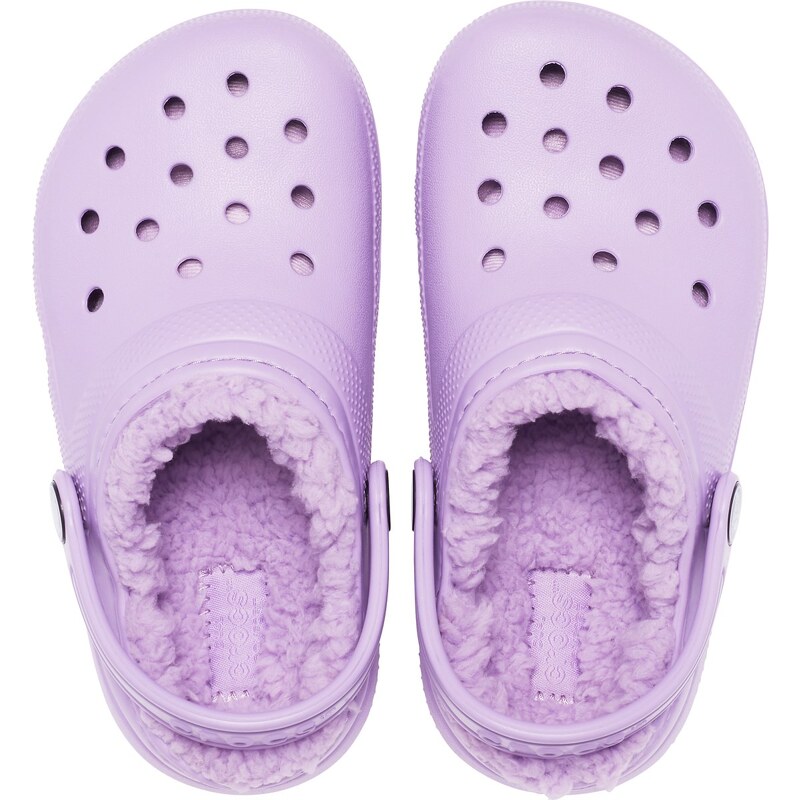 Dětské boty Crocs CLASSIC LINED fialová