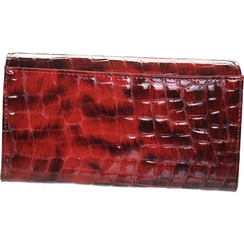 Barebag GROSSO Kožená dámská hrubá peněženka RFID červená v dárkové krabičce