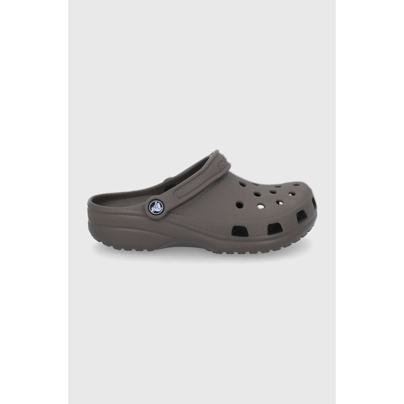 Pantofle Crocs Classic hnědá barva, 207431