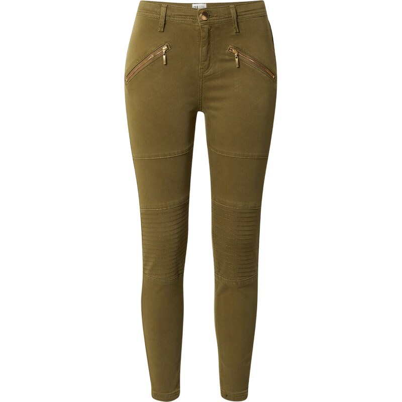 River Island Kalhoty AMELIE tmavě zelená