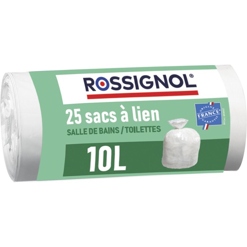 Rossignol SAS Sáčky do koše 10 L, Rossignol Bagy 99136 balení 25 ks, bílé