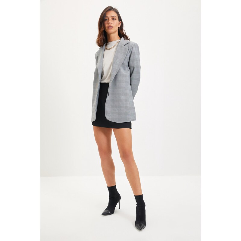 Trendyol Jacket - Gray - Regular fit