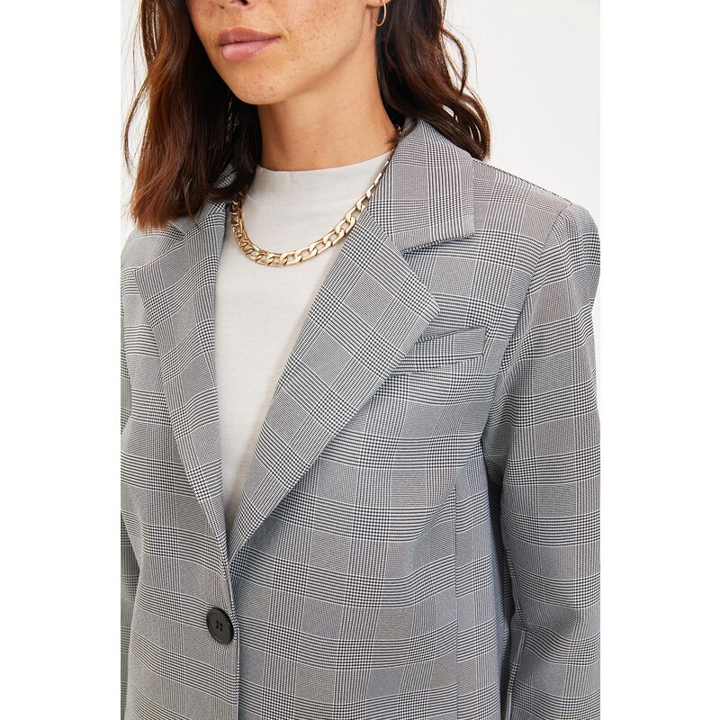 Trendyol Jacket - Gray - Regular fit