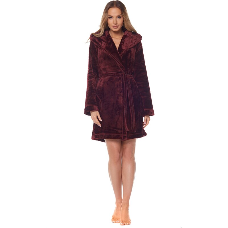 župan dámský 2121 Rabbit - bordo (L&L) 74609396