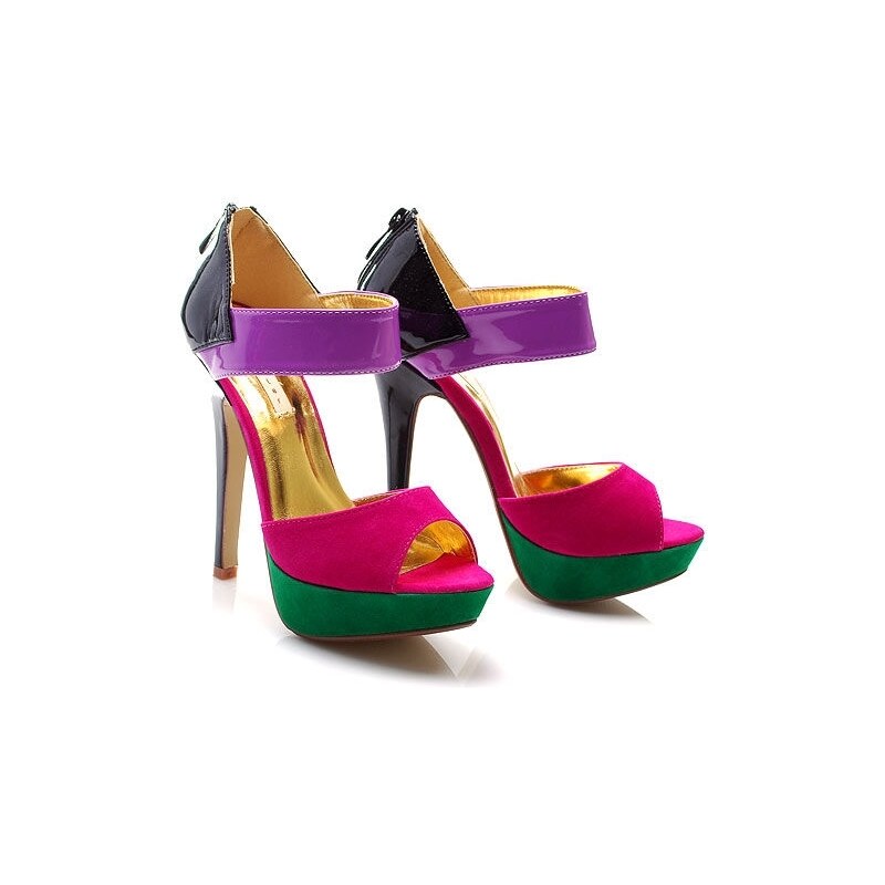 BETLER Skvostné barevné sandále, E185F