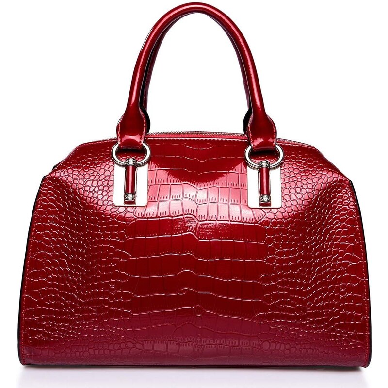 Dámská kožená kabelka Nucelle Erin - červená
