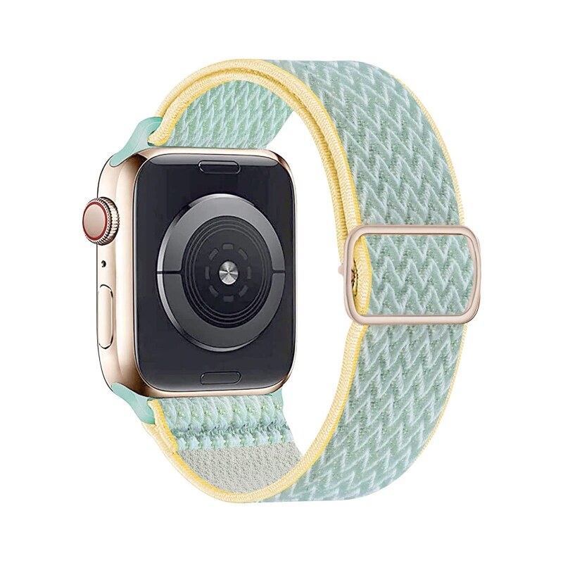 Crested Elastický navlékací řemínek pro Apple Watch 38, 40 a 41 mm s přezkou 3D aztécké zlato