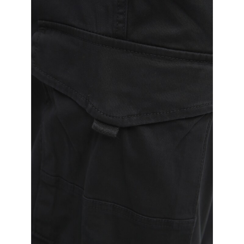 Černé tapered fit kalhoty Jack & Jones Paul