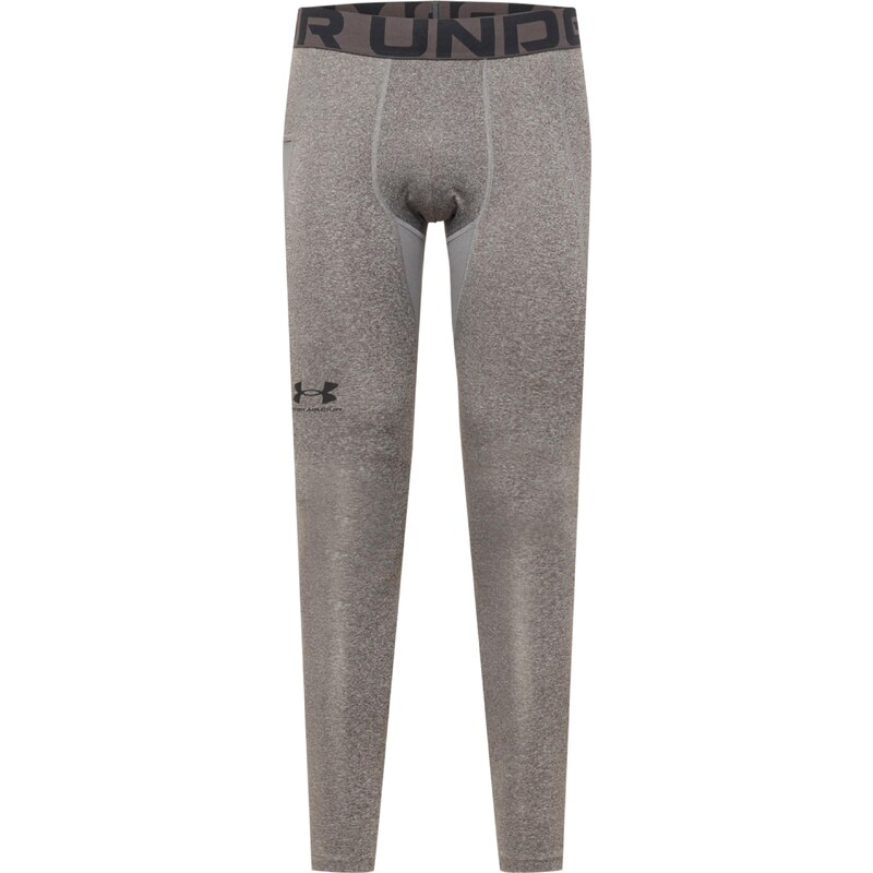 UNDER ARMOUR Sportovní kalhoty šedý melír / černá