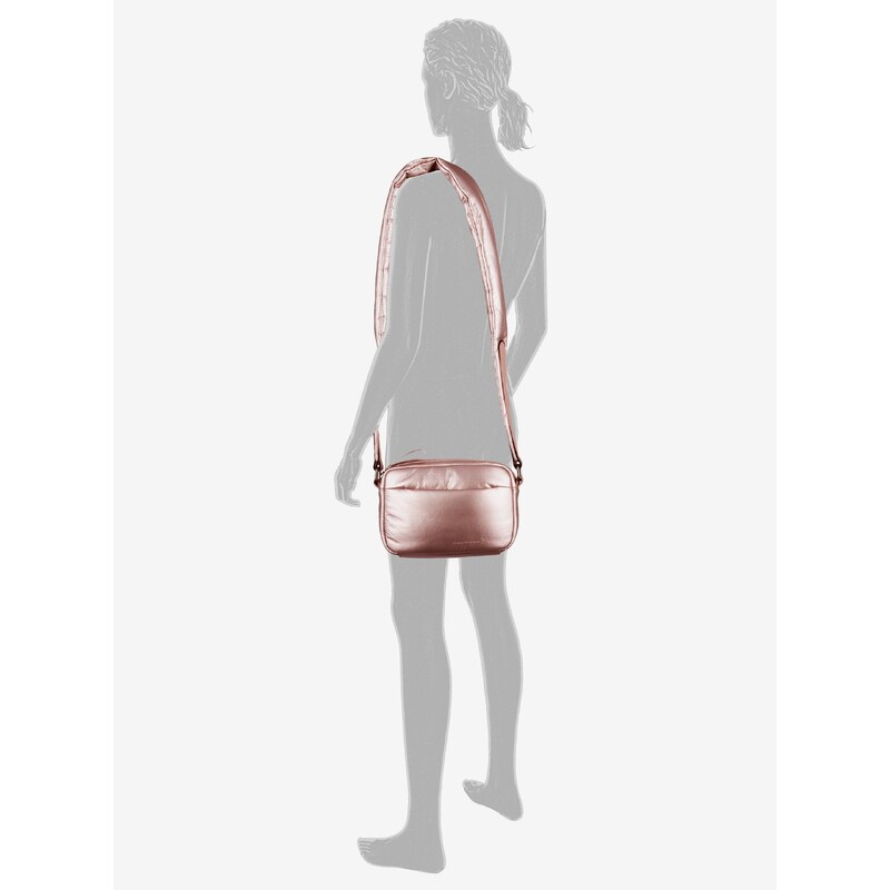 Růžová dámská metalická crossbody kabelka Tom Tailor Denim - Dámské
