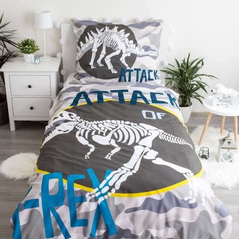 JERRY FABRICS Povlečení T-rex svítící Bavlna, 140/200, 70/90 cm