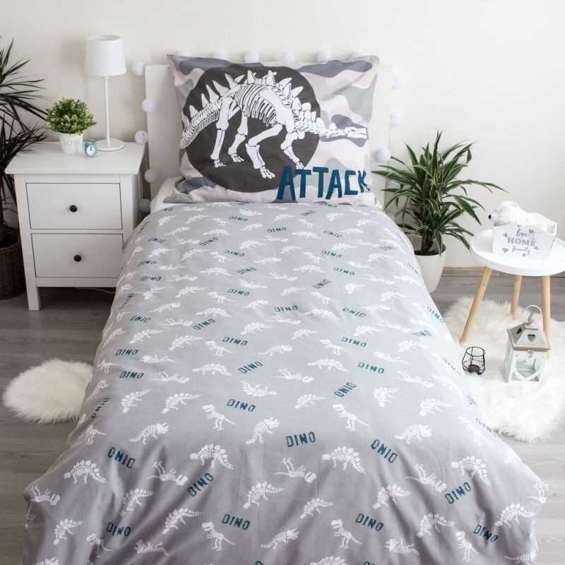 JERRY FABRICS Povlečení T-rex svítící Bavlna, 140/200, 70/90 cm