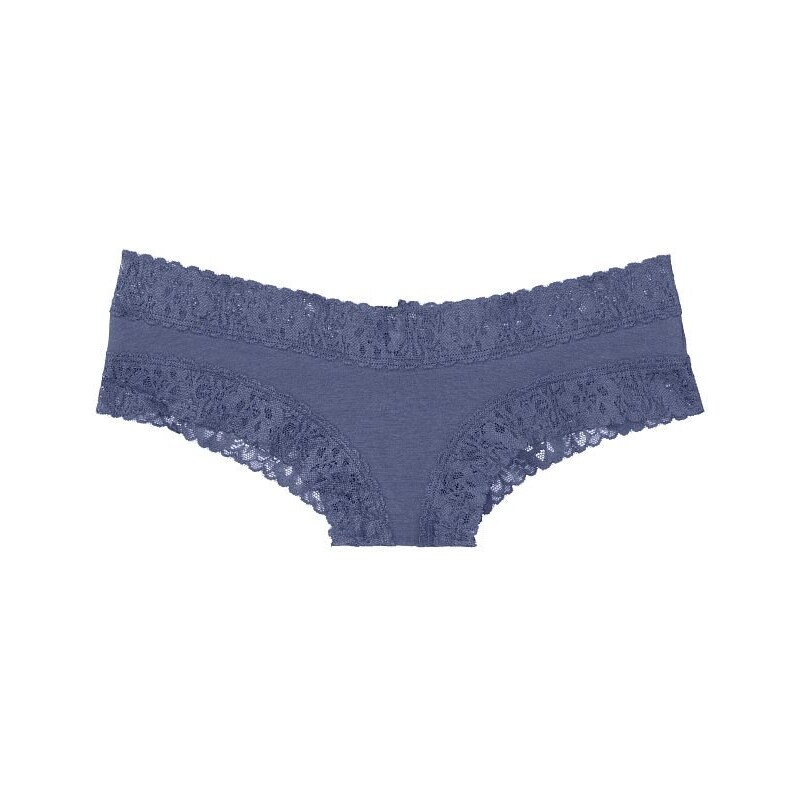 Victoria´s Secret Victoria's Secret krajkové kalhotky Stretch Cotton Lace-waist Cheeky Panty