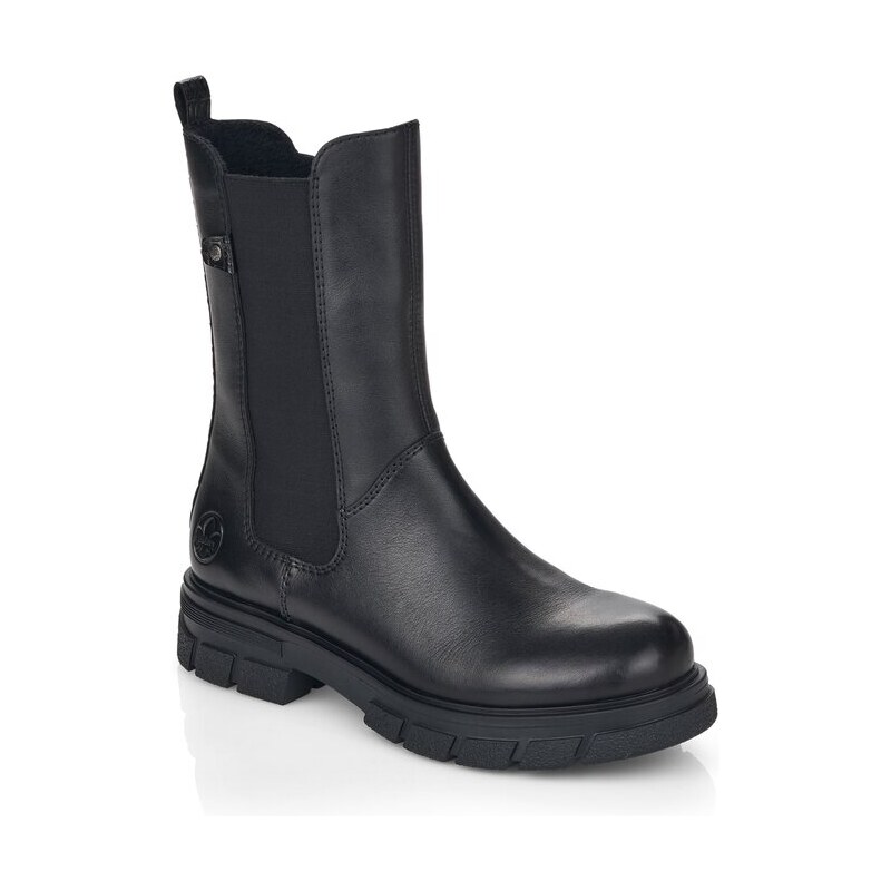 Obuv ve stylu boots Chealsea Rieker Z9180-01 černá