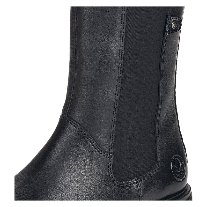 Obuv ve stylu boots Chealsea Rieker Z9180-01 černá