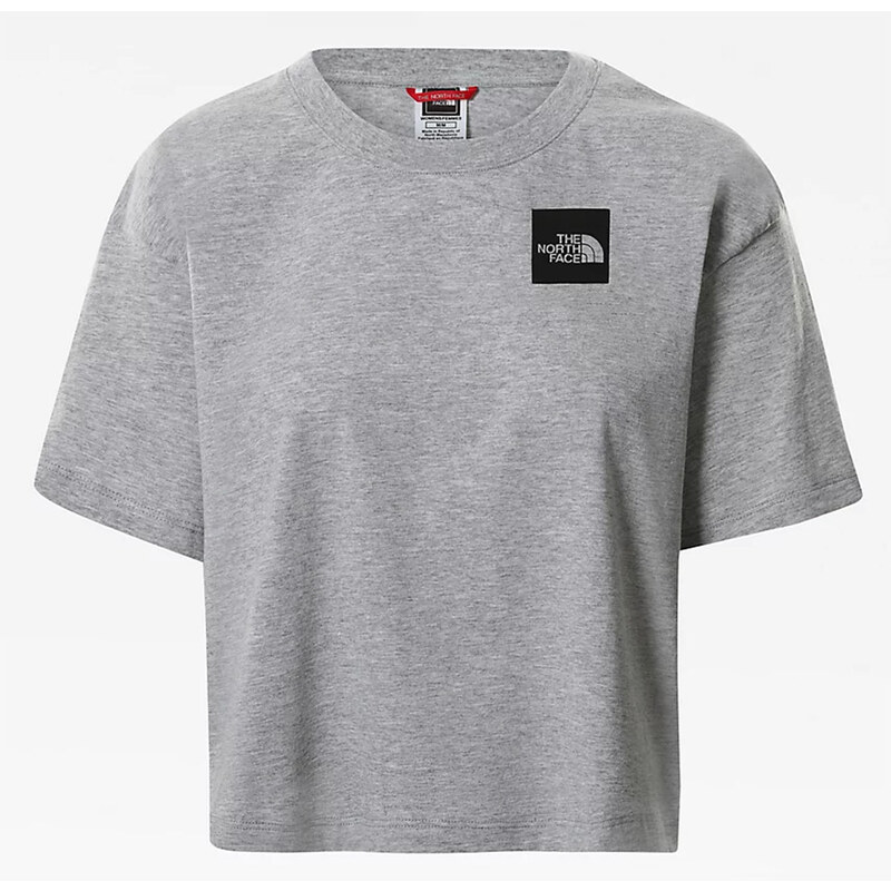 THE NORTH FACE Šedé crop třičko Fine Tee M