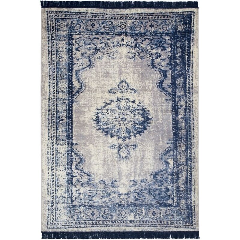 Modrý koberec ZUIVER MARVEL 200x300 cm ve vintage stylu - GLAMI.cz