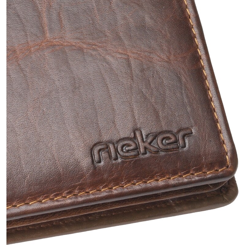 Pánská peněženka RIEKER 1008 hnědá W3 hnědá