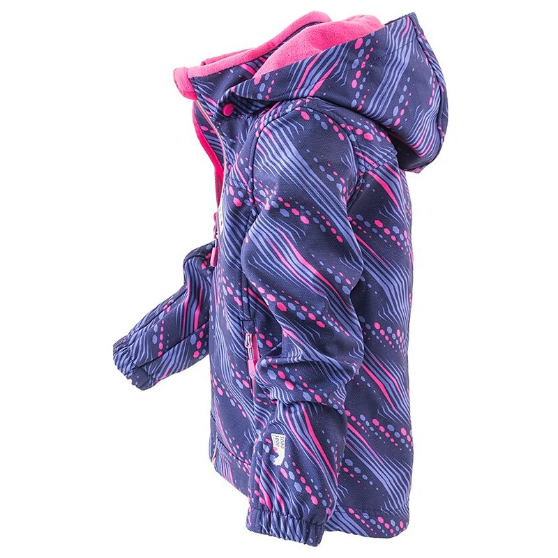 Pidilidi bunda softshellová dívčí s kapucí, Pidilidi, PD1102-01, růžová