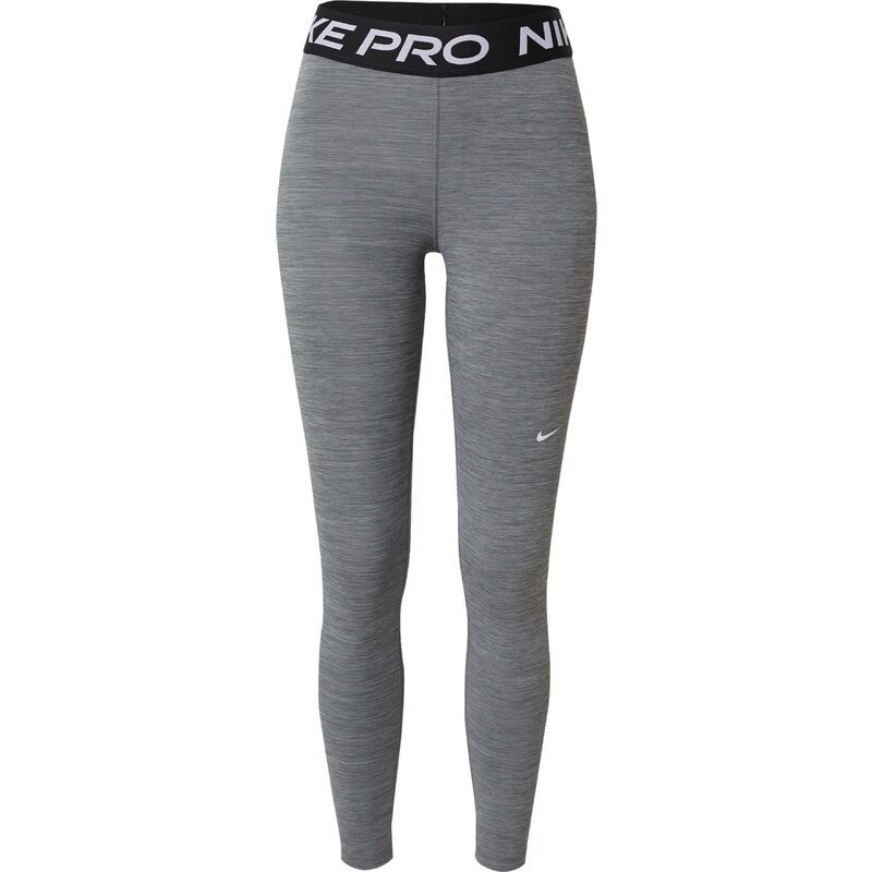 NIKE Sportovní kalhoty šedý melír / černá / bílá
