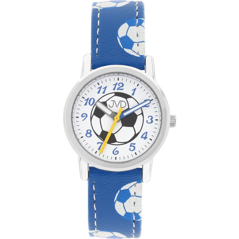 JVD Modré dětské chlapecké fotbalové hodinky JVD J7202.2