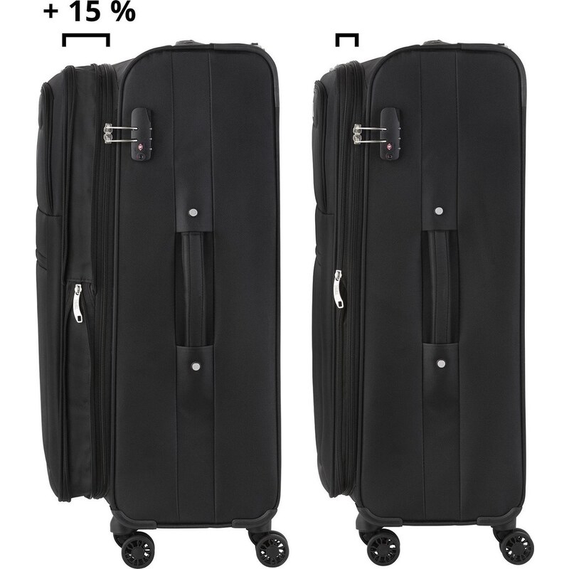 TRAVEL Z Střední kufr Softspinner Black