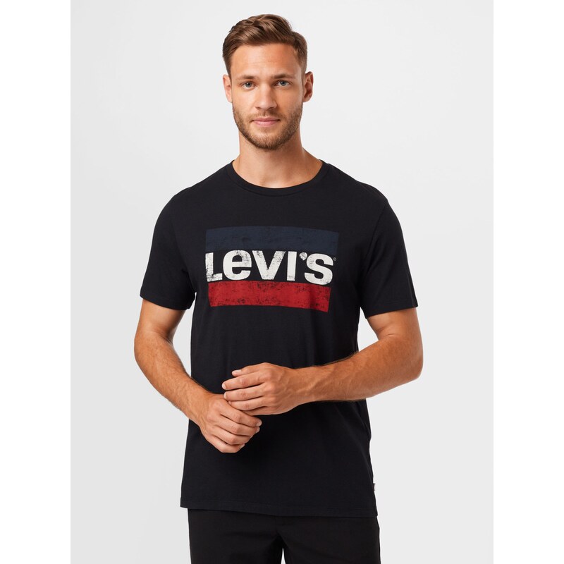 LEVI'S  Tričko 'Sportswear Logo Graphic' námořnická modř / tmavě červená / černá / bílá