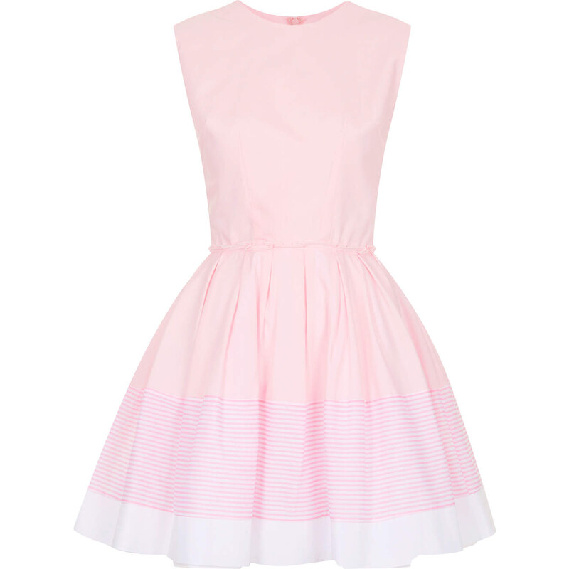 Topshop **Sophie Pink and White Stripe Dress by Jones and Jones