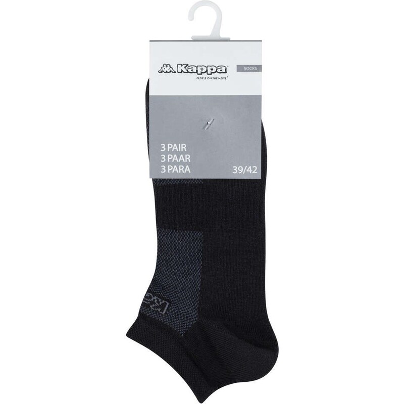 Kappa 3+1 ZDARMA | 12 párů - Pánské kotníčkové ponožky s tkaninou MESH