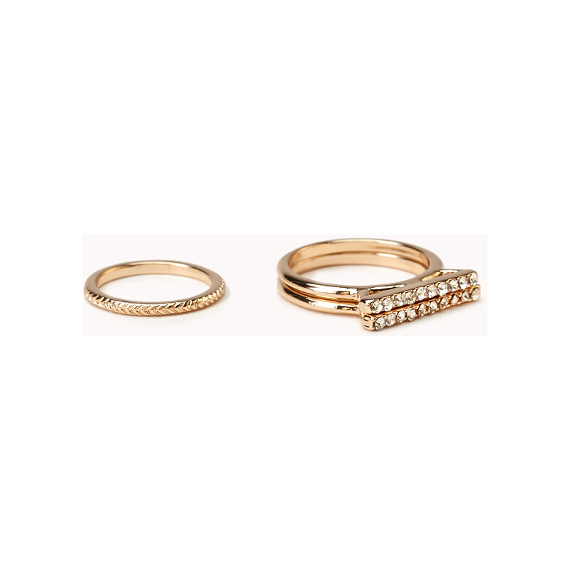 Forever 21 Touch-of-Glam Ring Set