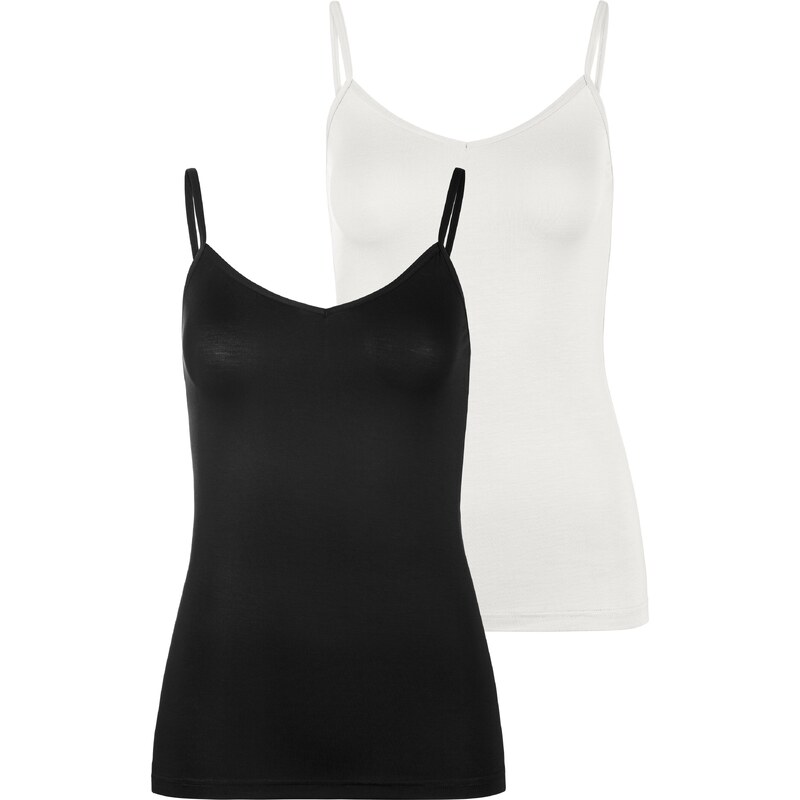 LASCANA Top černá / bílá 98140616