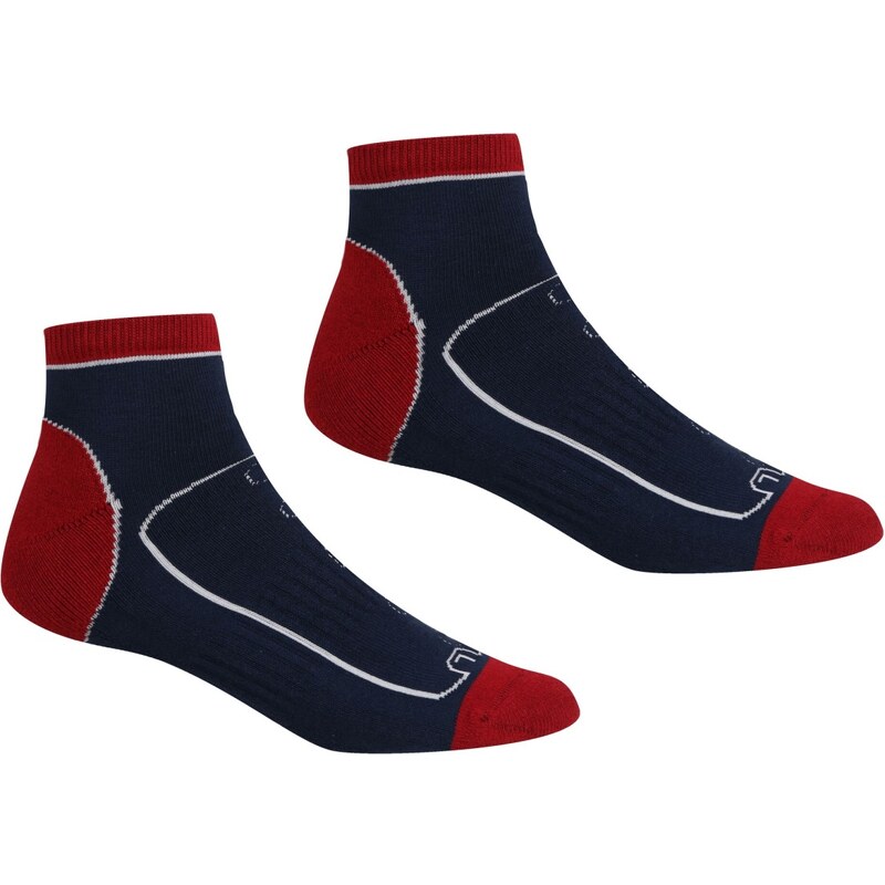 Pánské ponožky Regatta SAMARIS TRAIL červená/modrá
