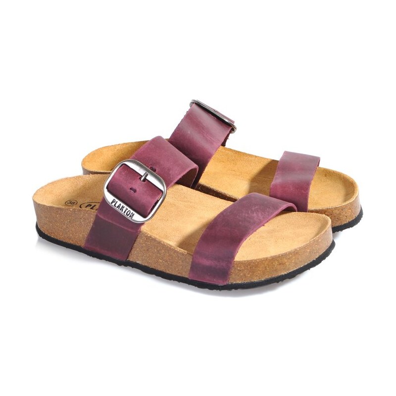 Dámské kožené sandály Plakton 343004 fialová