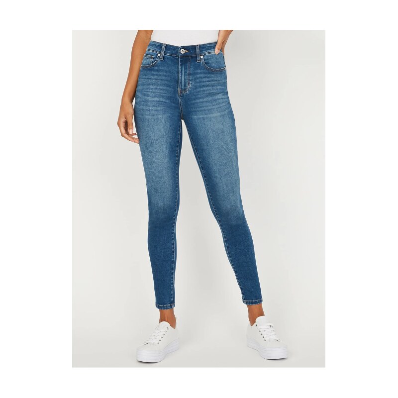 GUESS dámské džíny Tamara High-Rise Skinny Jeans modré 28