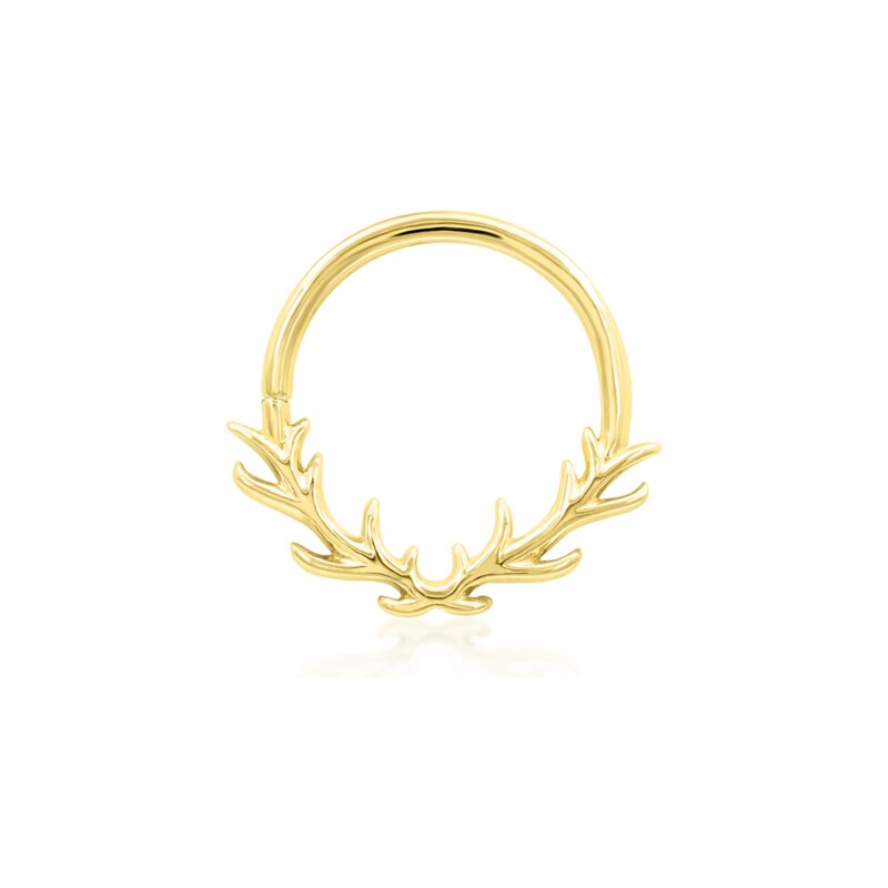 Junipurr jewelry Kroužek Raven - 14kt žluté zlato 585/1000