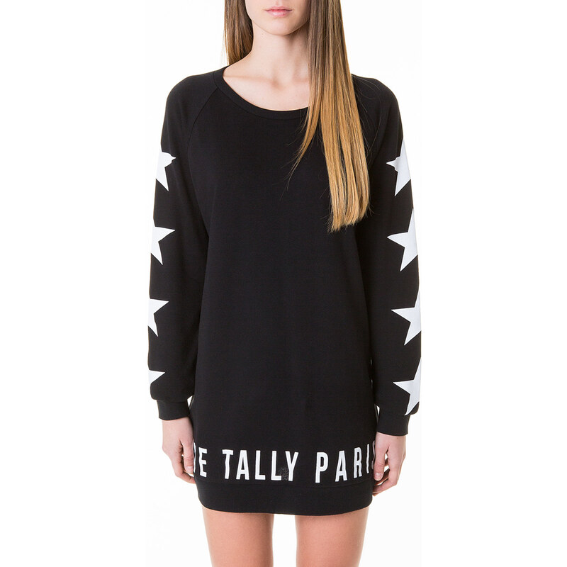 Tally Weijl Black "Star" Print Sweater Dress
