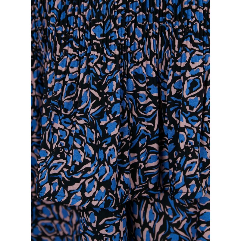 Černo-modrá vzorovaná sukně ONLY Tanny - Dámské